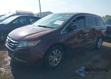 2016 Honda Odyssey Se из США, поврежденный, VIN 5FNRL5H31GB099563